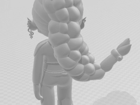 Bonecos 3d style manga anime rumi kpop warrior style caricato 3D Print Model