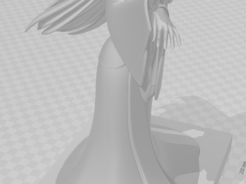 Bonecos estilo 3d mangá anime estilo mulan caricato Modelo de Impressão 3D