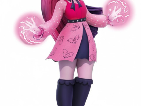 Bonecos estilo 3d manga anime draculaura mulheres estilo lolli caricato Modelo de Impressão 3D