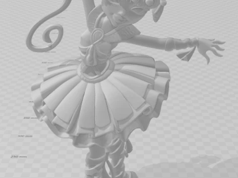 Bonecos 3d style manga anime cleo bale monster high women lolli style caricato 3D Print Model