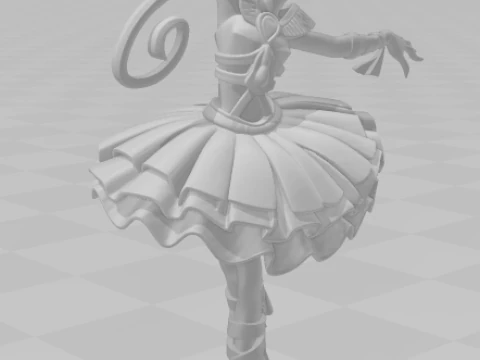 Bonecos 3d style manga anime cleo bale monster high women lolli style caricato 3D Print Model