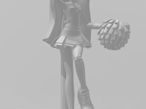 Bonecos 3d style manga anime cleo monster high women lolli style caricato 3D Print Model