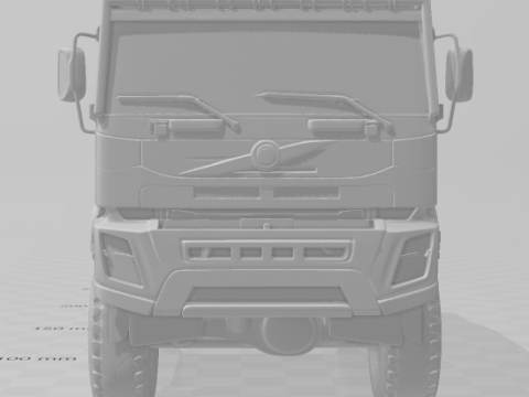 Bonecos 3d style manga anime camion stile dakar caricato Modello di stampa 3D