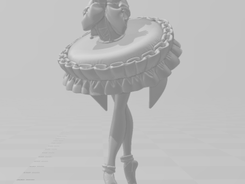 Bonecos gaya 3d manga anime wanita hatsune miku lolli gaya caricato Model Cetak 3D