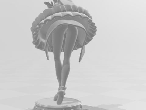 Bonecos gaya 3d manga anime wanita hatsune miku lolli gaya caricato Model Cetak 3D