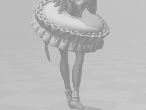 Bonecos gaya 3d manga anime wanita hatsune miku lolli gaya caricato Model Cetak 3D