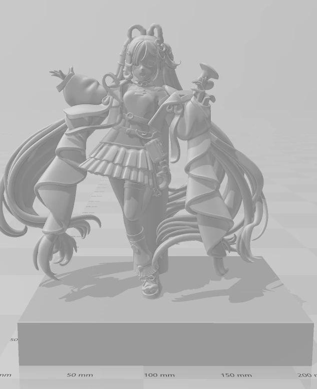 Bonecos 3d style manga anime women hatsune miku lolli style caricato 3D Print Model .c4d .max .obj .3ds .fbx .stl .blend 
