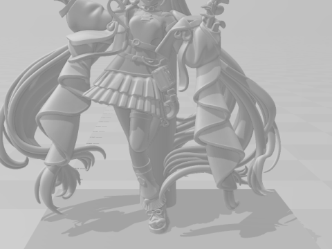 Bonecos 3d 스타일 만화 애니메이션 여성 하츠네 미쿠 롤리 스타일 카리카토 3D 프린트 모델