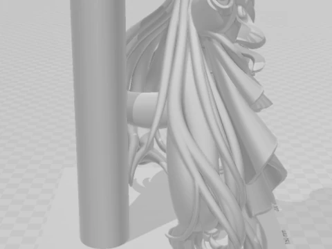 Bonecos 3d style manga anime women hatsune miku lolli style caricato 3D Print Model