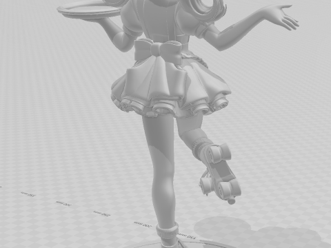 Bonecos 3d стиль манга аніме жінки хацуне міку лоллі стиль карикато 3D Принт Модель