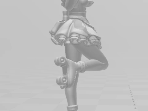 Bonecos 3d style manga anime women hatsune miku lolli style caricato 3D Print Model