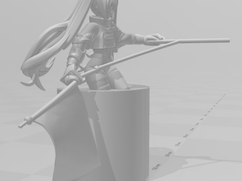 बोनकोस 3डी स्टाइल मंगा एनीमे महिला हैट्स्यून मिकू लॉली स्टाइल कैरिकैटो 3D प्रिंट मॉडल