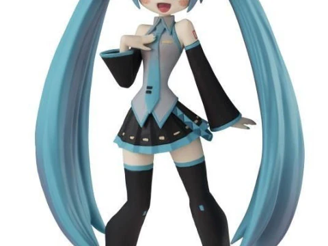 Bonecos 3d style manga anime women hatsune miku lolli style caricato 3D Print Model