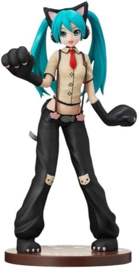 Bonecos 3d style manga anime women hatsune miku cat lolli style caricato 3D Print Model .c4d .max .obj .3ds .fbx .stl .blend 
