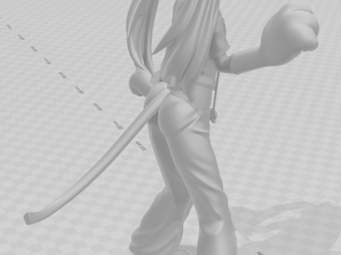 Bonecos estilo 3d manga anime feminino hatsune miku cat lolli estilo caricato Modelo de Impressão 3D