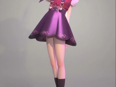 Bonecos 3d стиль манга аніме жінки ame chan lolli стиль caricato 3D Принт Модель