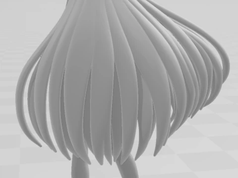 Bonecos 3d style manga anime women kanade lolli style caricato 3D Print Model