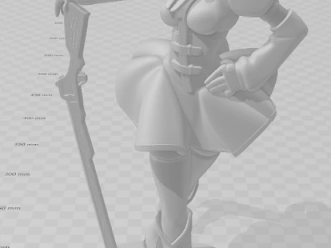 Bonecos 3d style manga anime women mami tomoe lolli style caricato 3D Print Model