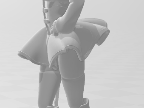 Bonecos 3d styl manga anime kobiety mami tomoe lolli styl caricato Model do druku 3D