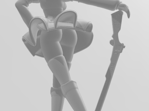 Bonecos 3d styl manga anime kobiety mami tomoe lolli styl caricato Model do druku 3D