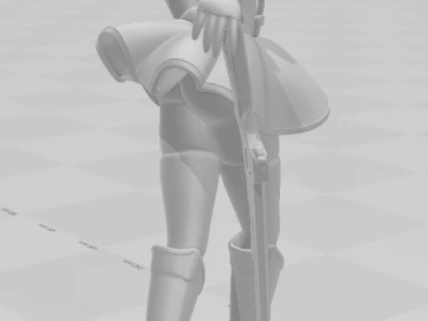 Bonecos 3d style manga anime women mami tomoe lolli style caricato 3D Print Model