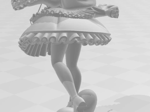 Bonecos 3d style manga anime women marin lolli style caricato 3D Print Model