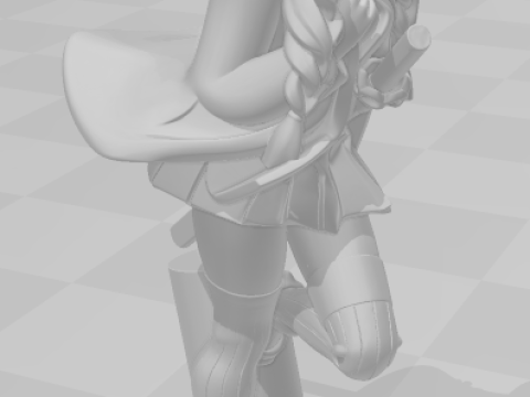 Bonecos 3D-stijl manga anime vrouwen mitsuri lolli stijl caricato 3D printmodel