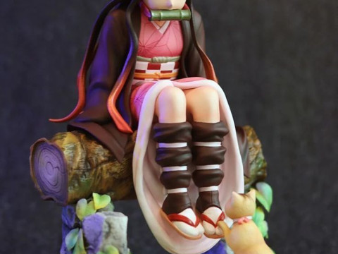 Bonecos 3d 스타일 만화 애니메이션 여성 네즈코 롤리 스타일 카리카토 3D 프린트 모델