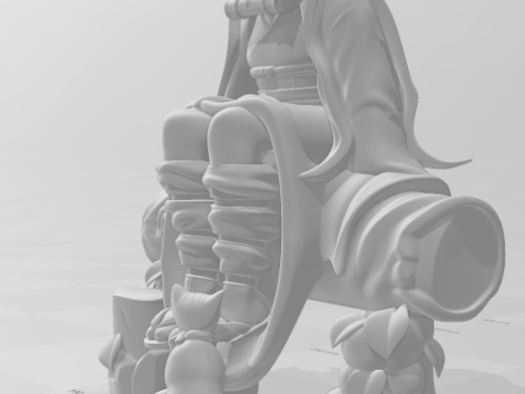 बोनकोस 3डी स्टाइल मंगा एनीमे महिला नेज़ुको लॉली स्टाइल कैरिकैटो 3D प्रिंट मॉडल