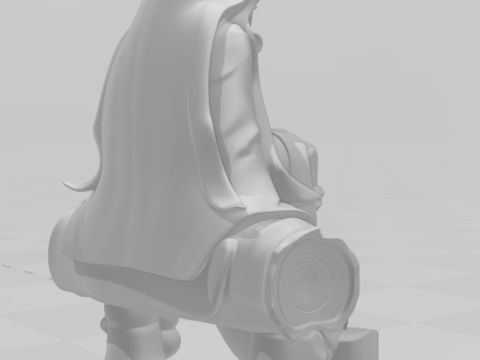 बोनकोस 3डी स्टाइल मंगा एनीमे महिला नेज़ुको लॉली स्टाइल कैरिकैटो 3D प्रिंट मॉडल