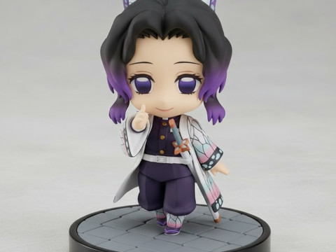 Bonecos 3D 风格漫画动漫女性 Shinobu kocho 萝莉风格 caricato 3D 打印模型