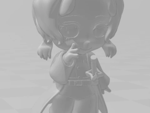 Bonecos 3d style manga anime women shinobo kocho lolli style caricato 3D Print Model