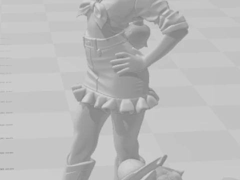 Bonecos 3d style manga anime women my litle poney aplejack lolli style caricato 3D Print Model