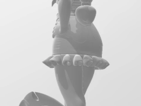 Bonecos 3d style manga anime women my litle poney aplejack lolli style caricato 3D Print Model
