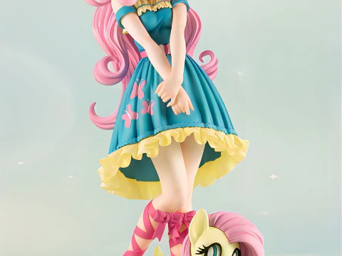 Bonecos 3d style manga anime women my litle poney flutershy lolli style caricato 3D Print Model