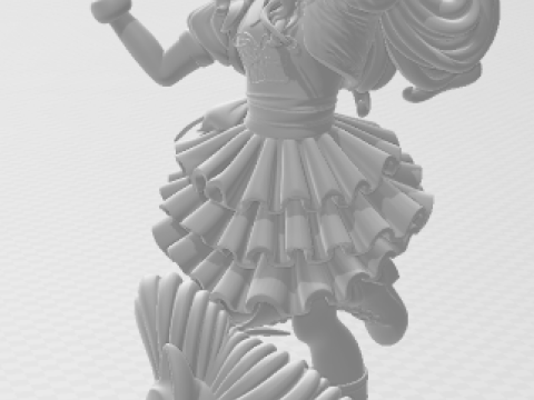 Bonecos 3D-Stil Manga Anime Frauen mein kleines Pony Pinkie Loli Stil Caricato 3D Druckmodell