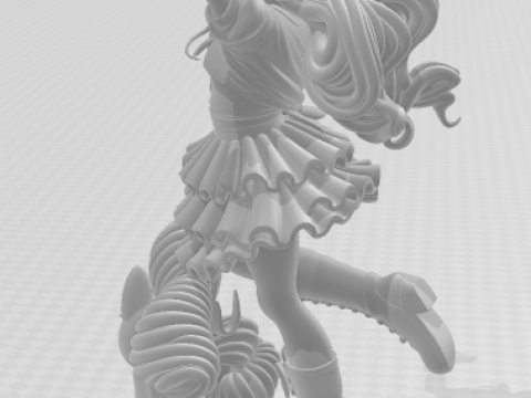 Bonecos 3D-Stil Manga Anime Frauen mein kleines Pony Pinkie Loli Stil Caricato 3D Druckmodell