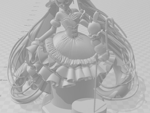 Bonecos 3d 스타일 만화 애니메이션 여성 공주 하츠네 미쿠 롤리 스타일 캐리카토 3D 프린트 모델