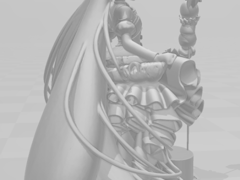 Bonecos 3D стиль манга аниме женщины принцесса Хацунэ Мику Лолли стиль карикато 3D Принт Модель