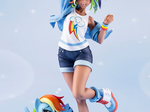 Bonecos 3d 스타일 망가 애니메이션 여성 마이 리틀 포니 레인보우 대시 로리 스타일 카리카토 3D 프린트 모델
