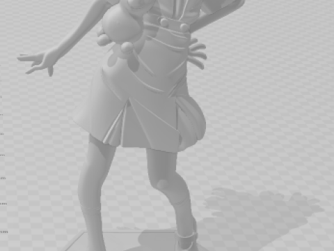 Bonecos 3d стиль манга аниме женщины Аска Лолли стиль карикато 3D Принт Модель