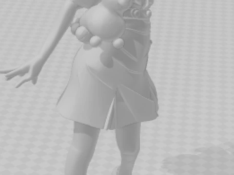Bonecos 3d style manga anime women asuka lolli style caricato 3D Print Model