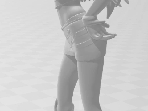 Bonecos 3d style manga anime women asuka lolli style caricato 3D Print Model