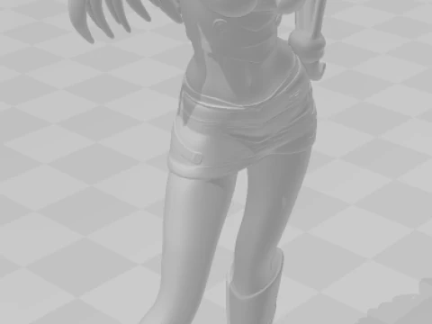 Bonecos 3d style manga anime women asuka lolli style caricato 3D Print Model