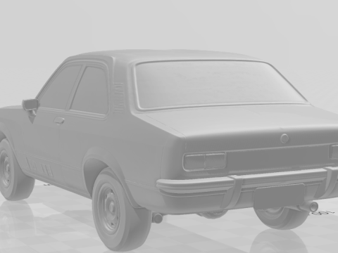 Bonecos estilo 3d mangá anime carro estilo sedan caricato Modelo de Impressão 3D