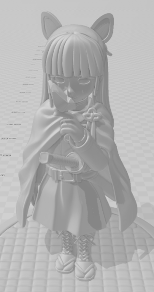 Bonecos 3D 风格漫画动漫 Shinobu kocho 风格 caricato 3D 打印模型 .c4d .max .obj .3ds .fbx .stl .blend 