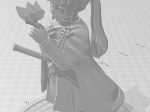 Bonecos 3d style manga anime shinobu kocho style caricato 3D Print Model