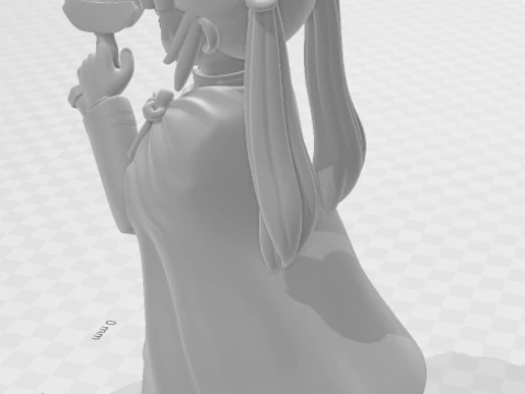 Bonecos 3d style manga anime shinobu kocho style caricato 3D Print Model