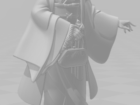 Bonecos 3D 风格漫画动漫 Shinobu kocho 风格 caricato 3D 打印模型