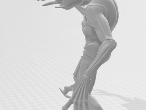 Bonecos 3d style manga anime stranger things demogorgon style caricato 3D Print Model